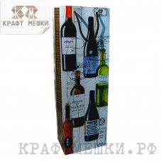 Пакет для вина / под бутылку 36х12х8 (в*ш*г) арт 355